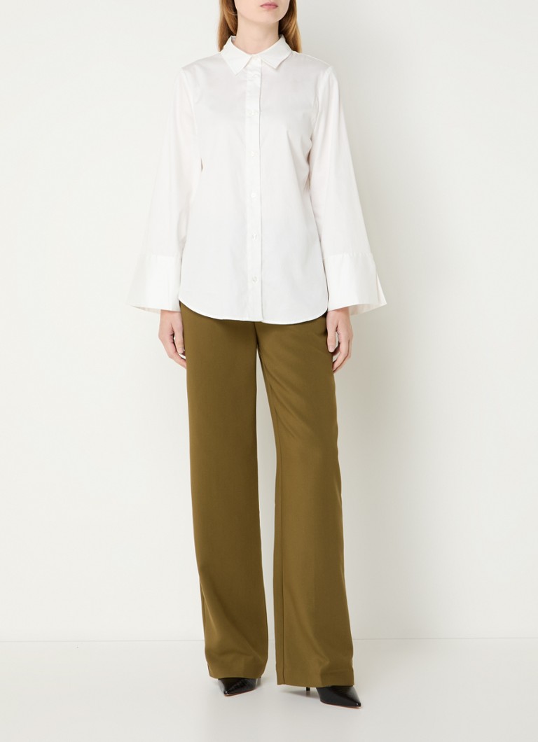 Modström Kalle blouse made of organic cotton with trumpet sleeves