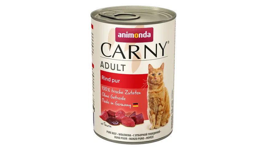 ANIMONDA Katzennassfutter Carny Adult Rind pur 400 g