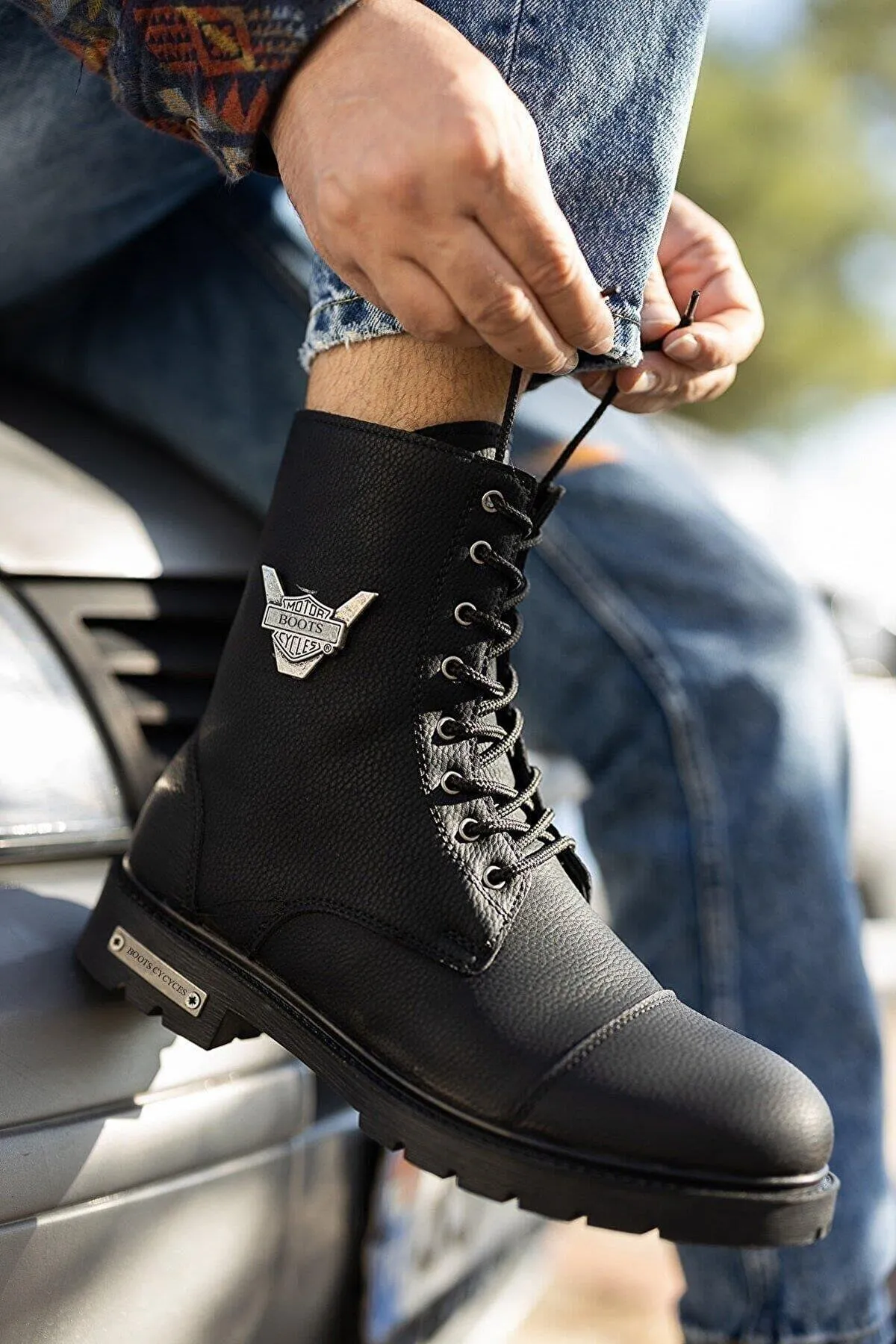 MUGGO  M856 Unisex-Schnürstiefel aus garantiert haltbarem, flexiblem Gummi für den Winter, wasser- und kältebeständig