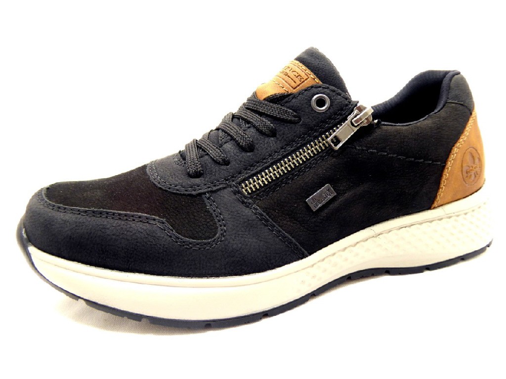 RIEKER Freizeit Schnürer schwarz HWK Herren Halbschuhe