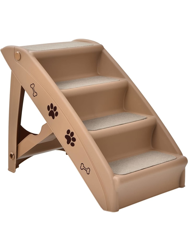 COSTWAY 4-stufig Haustiertreppe in Braun günstig kaufen onesize