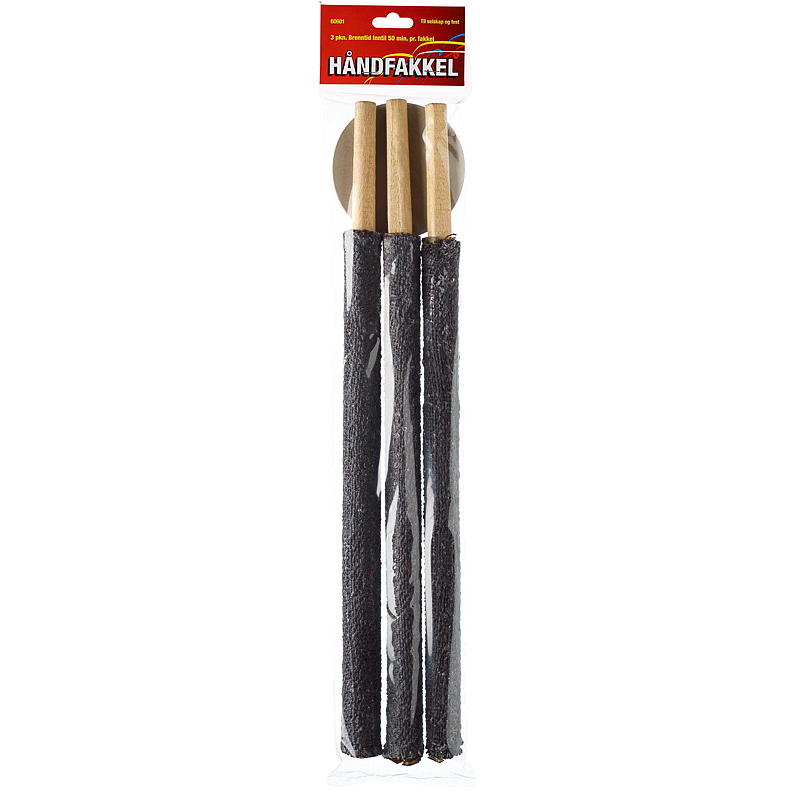 Håndfakkel 3-pk