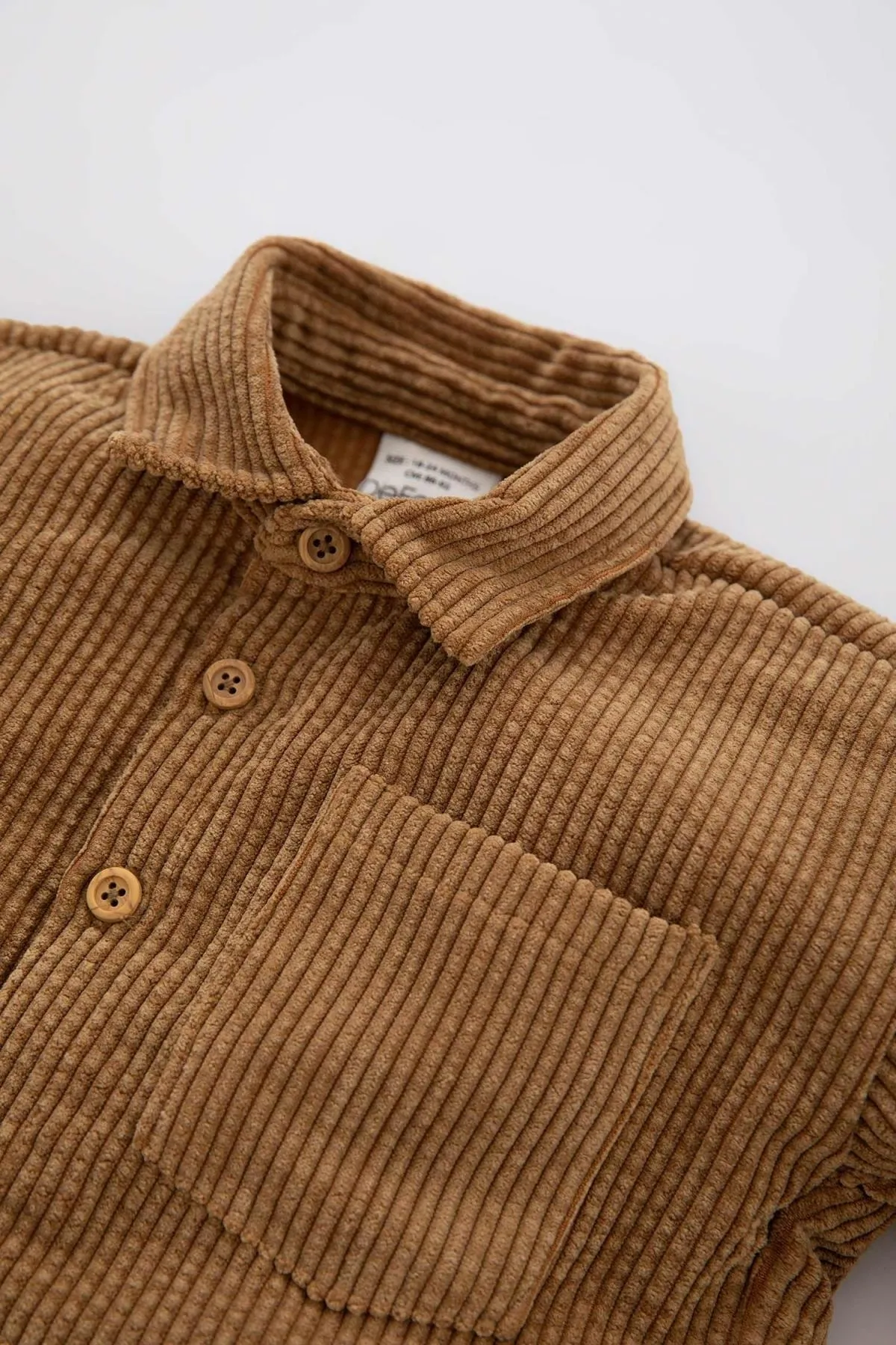 DeFacto  Langarmshirt aus Samt mit Hemdkragen für Babys (Jungen).