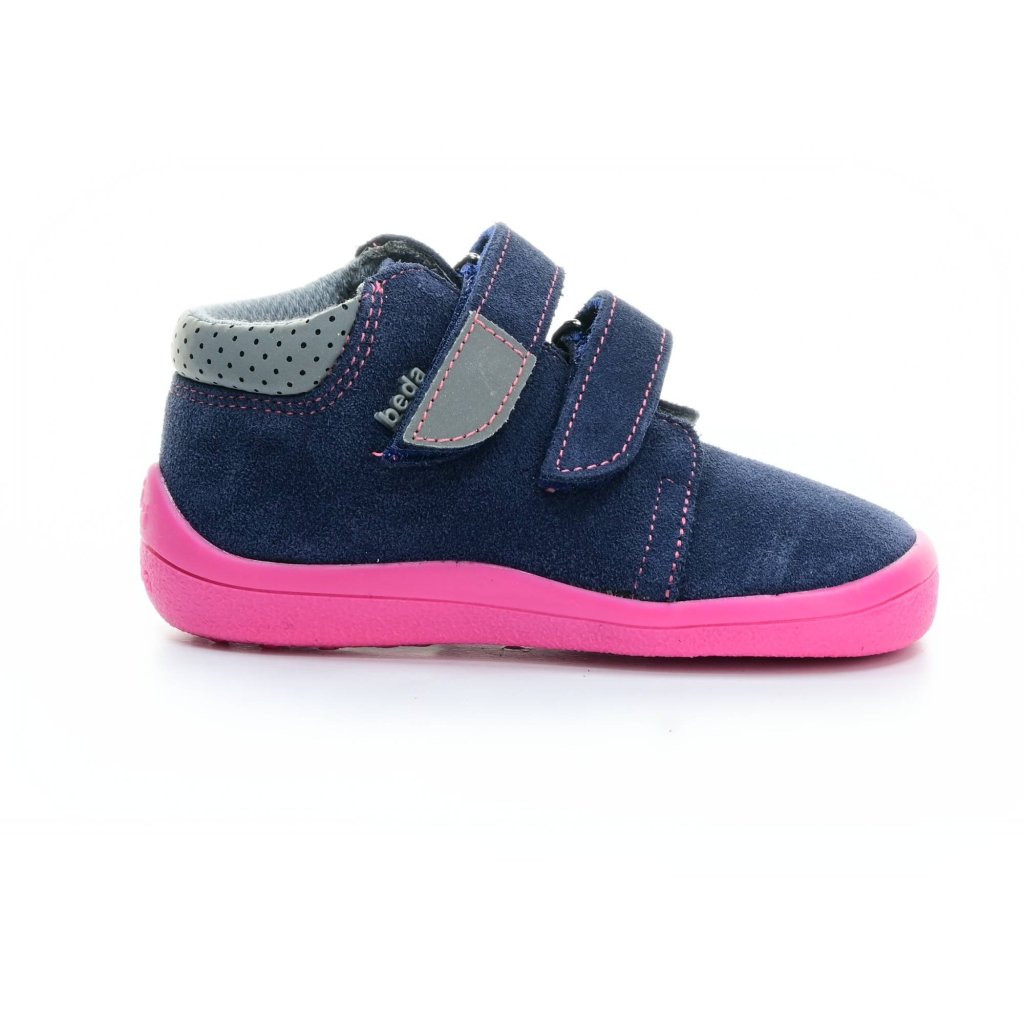 Beda Elisha mit Membran (BF 0001/W/M/2/FW) dunkelblaue Barfuß-Stiefeletten