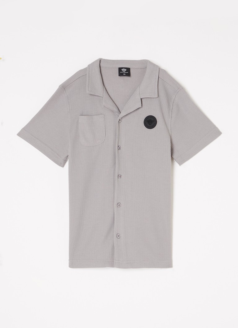 Black Bananas Waffle regular fit shirt with logo