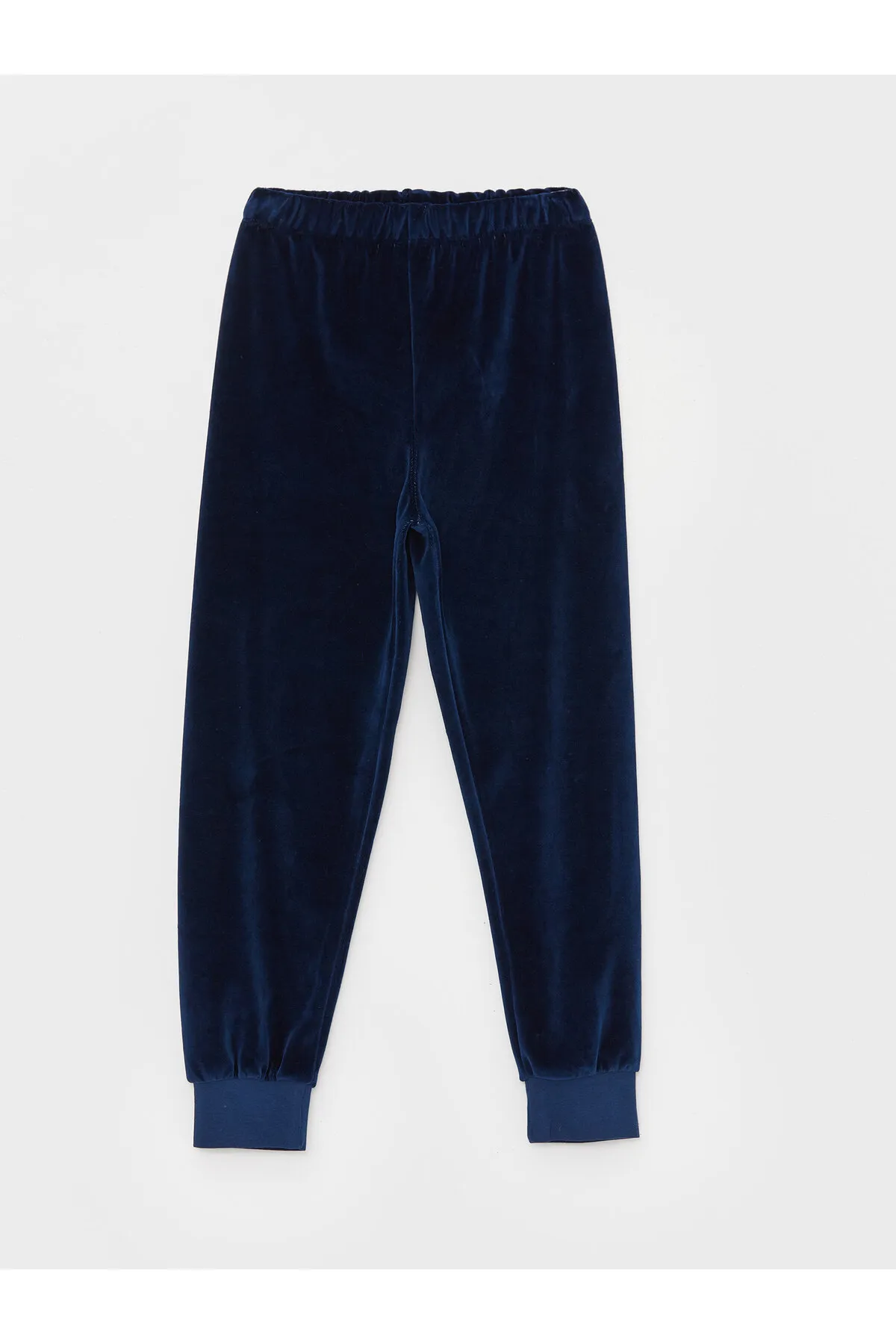 LC Waikiki  Jungen-Pyjama-Set aus Samt mit Rundhalsausschnitt und langen Ärmeln