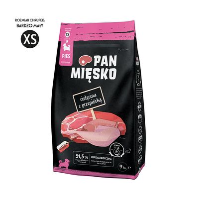 Pan Mięsko XS Puppy Kalb mit Wachteln