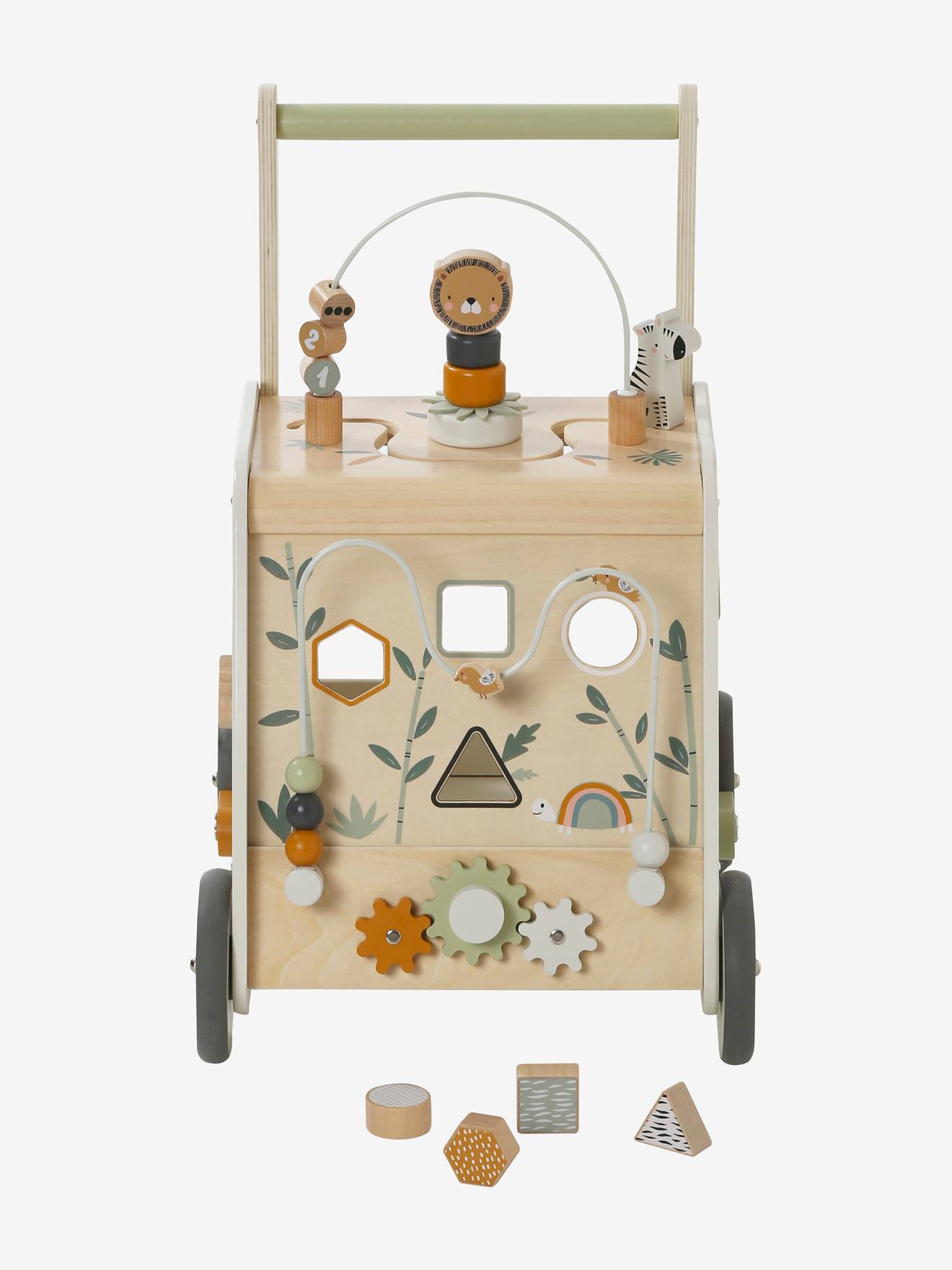 Chariot de marche multi-activités Tanzanie en bois FSC® vert