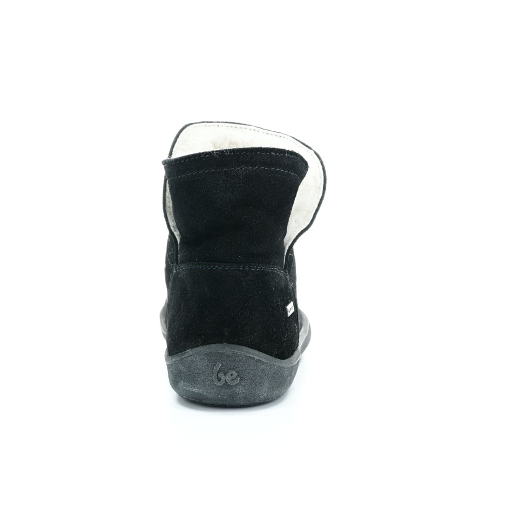 Be Lenka Polaris All Black schwarze Winterbarfußstiefeletten