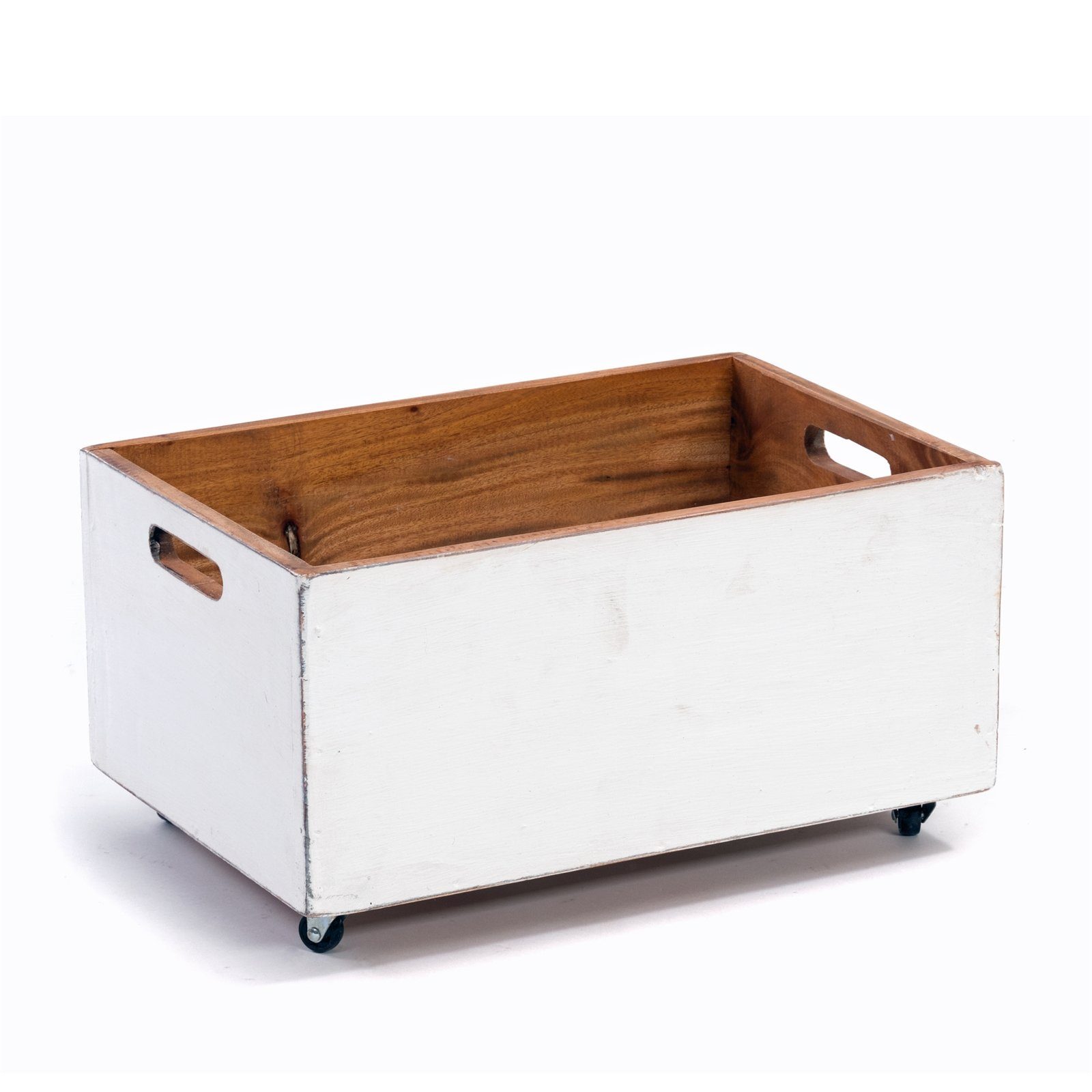 DESIGN DELIGHTS Truhe ROLLBARE HOLZKISTE 