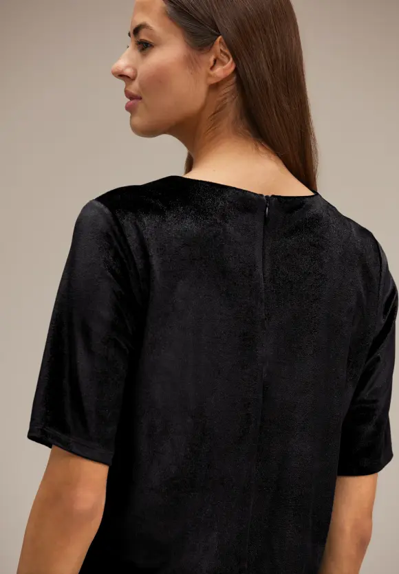 Street One Glänzendes Veloursshirt