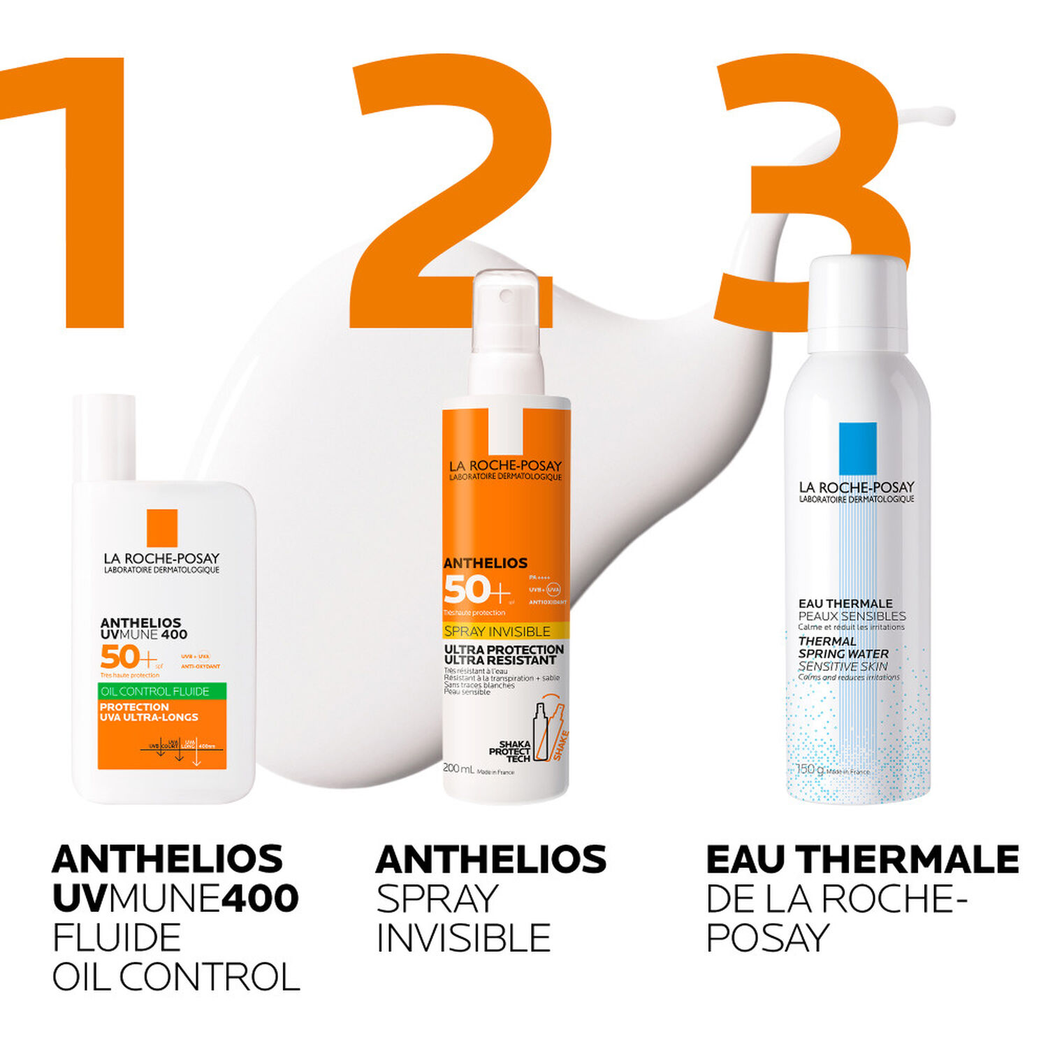 la roche-posay Anthelios UVMune 400 SPF 50+ Fluide Solaire Anti-Brillance - Peau Mixtes à Grasses 50 ml