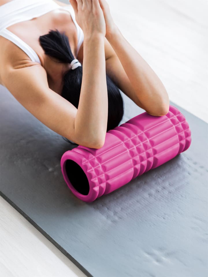 Normani Outdoor Sports 2 x Faszienrolle - Sportrolle Massageroller in 1 x Grau / 1 x Pink günstig kaufen onesize