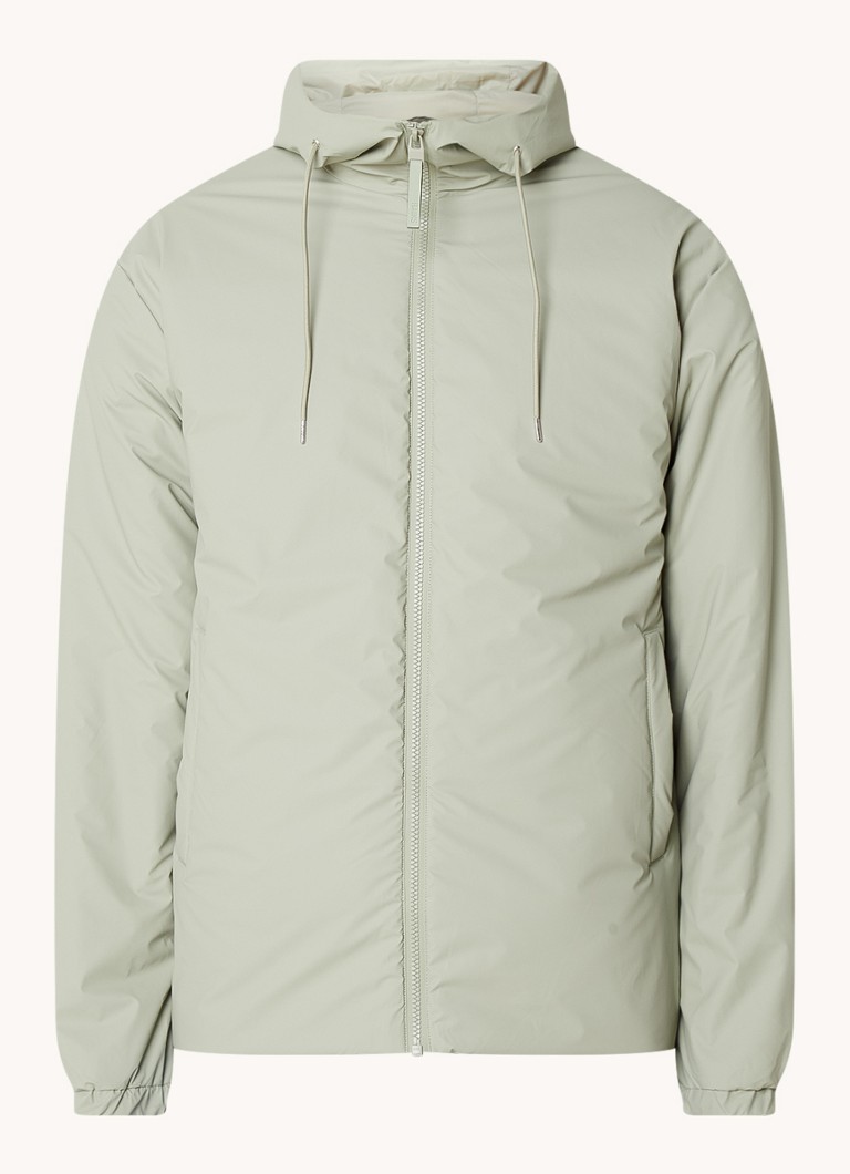 Rains Lohja padded raincoat with hood and side pockets