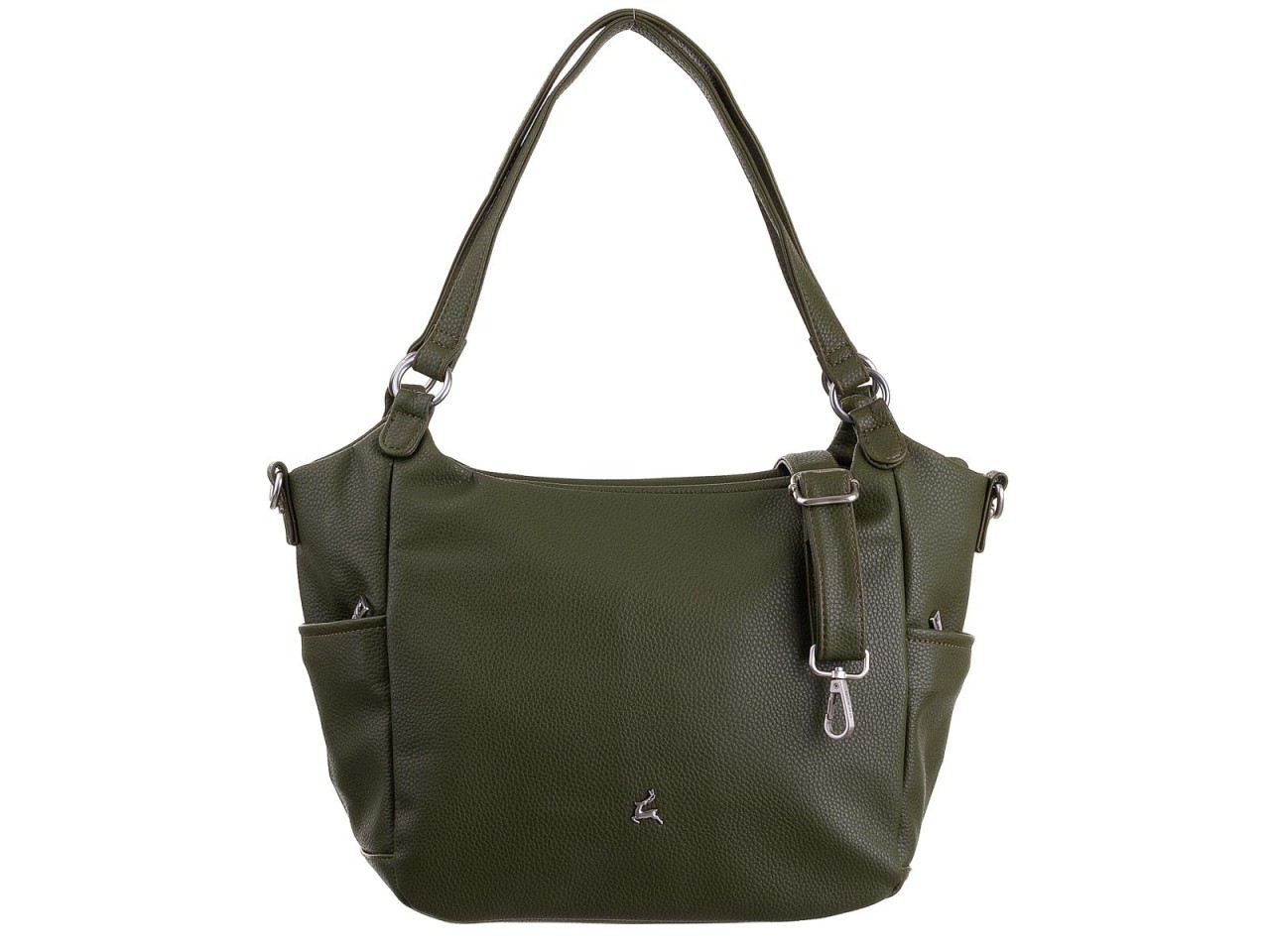 FRANKY Handtaschen khaki PU genarbt