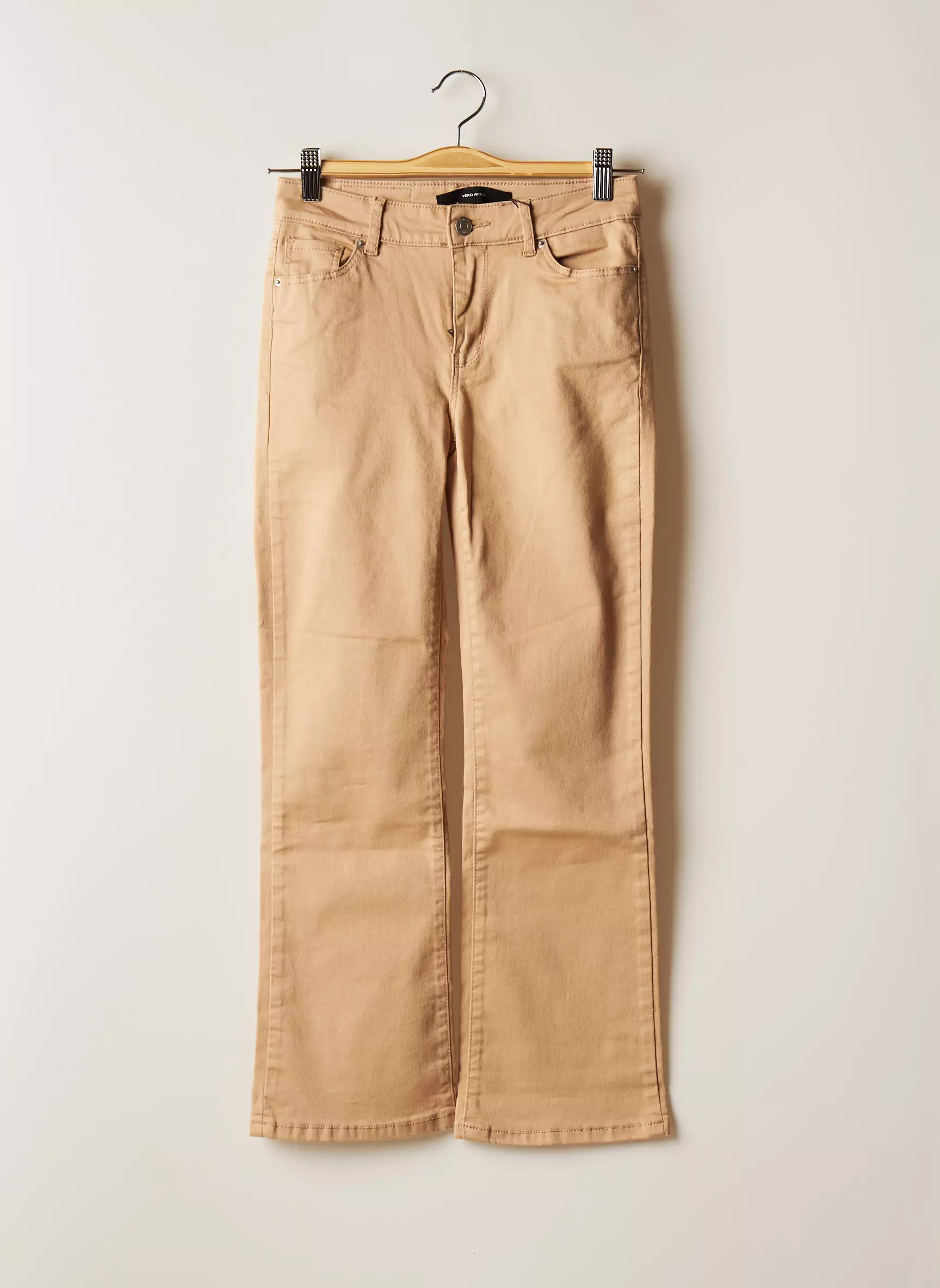 Vero Moda Pantalons Flare Femme couleur beige