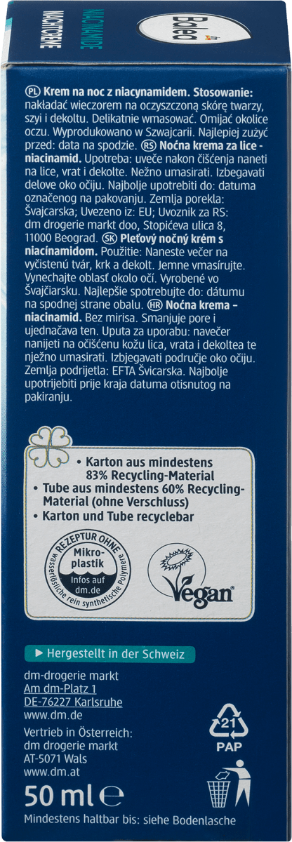 Nachtcreme Niacinamide, 50 ml