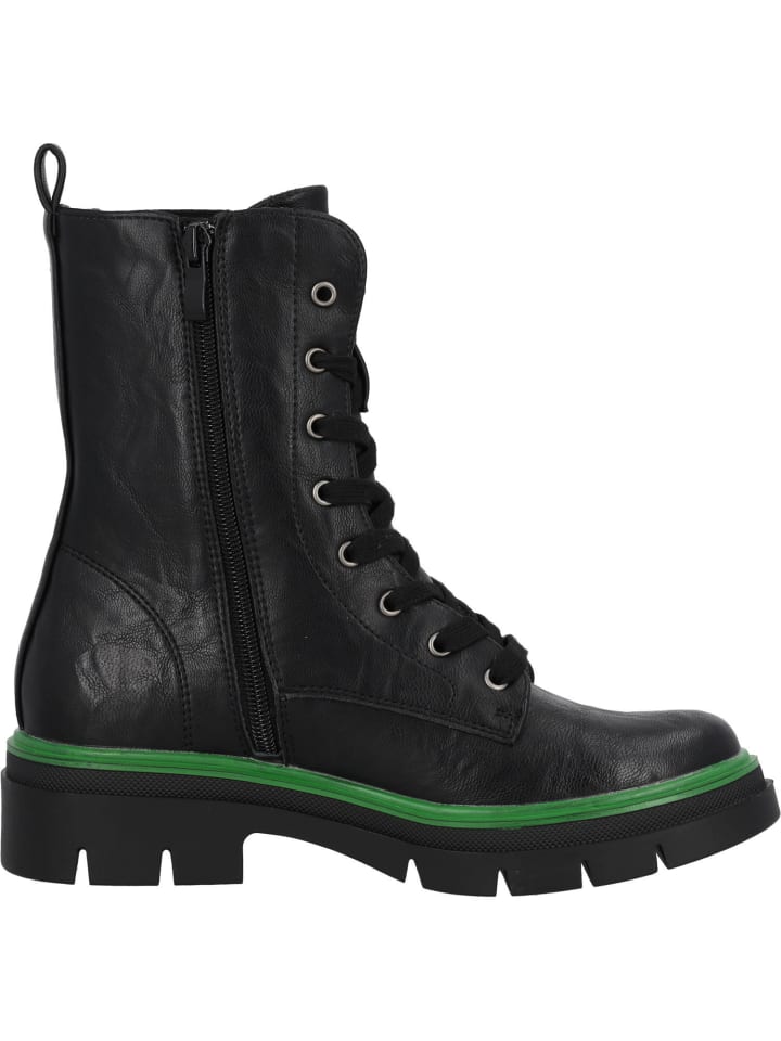 palado Schnürstiefel in BLACK / GREEN günstig kaufen