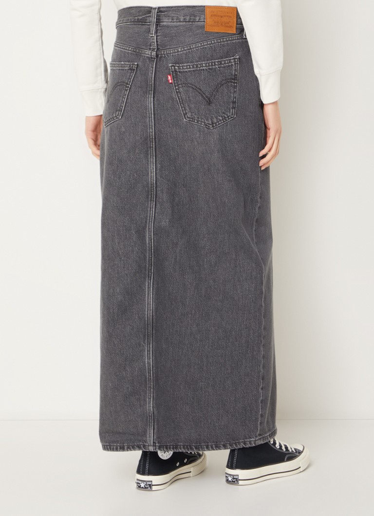Gonna lunga in denim Levi's con tasche laterali e spacco