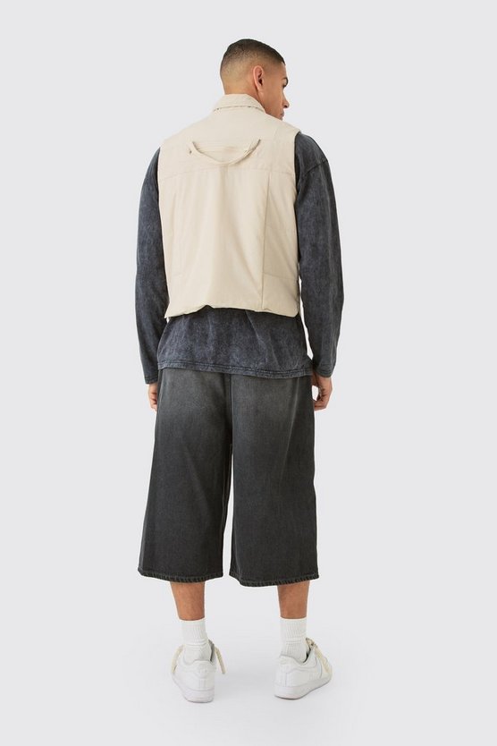 Gepolsterte Weste mit Utility-Taschen