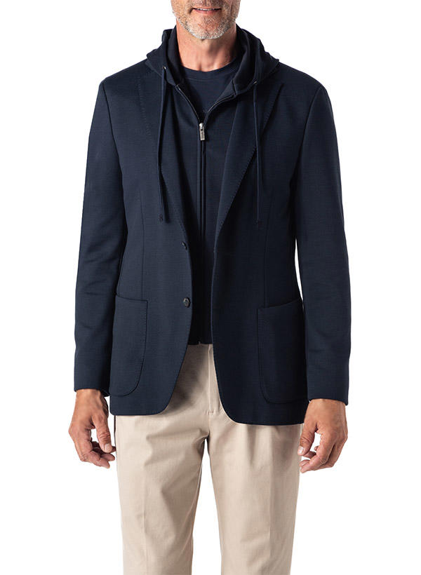 BOGGI MILANO, Sakko, Jersey, navy