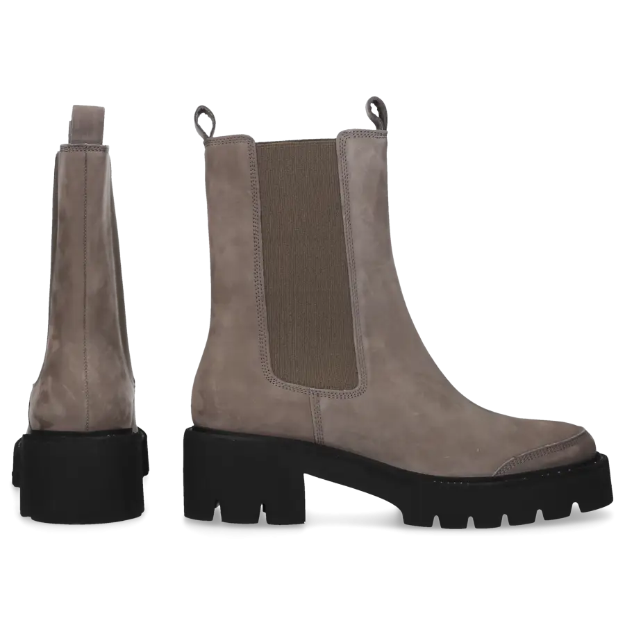 305 SOBE - Chelsea Boots GLORIA Nubukleder - grau