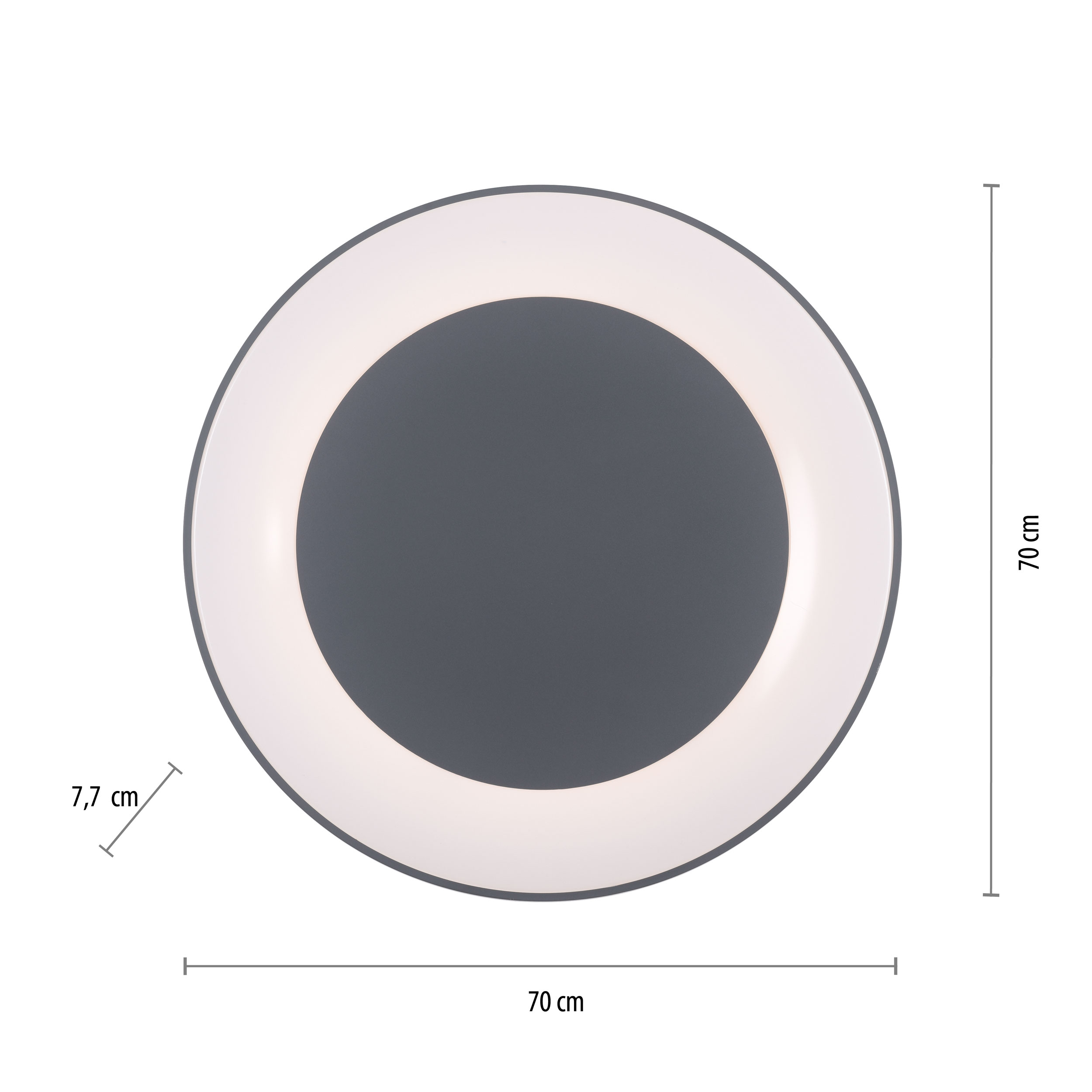 JUST LIGHT.LED-Deckenleuchte 1flg