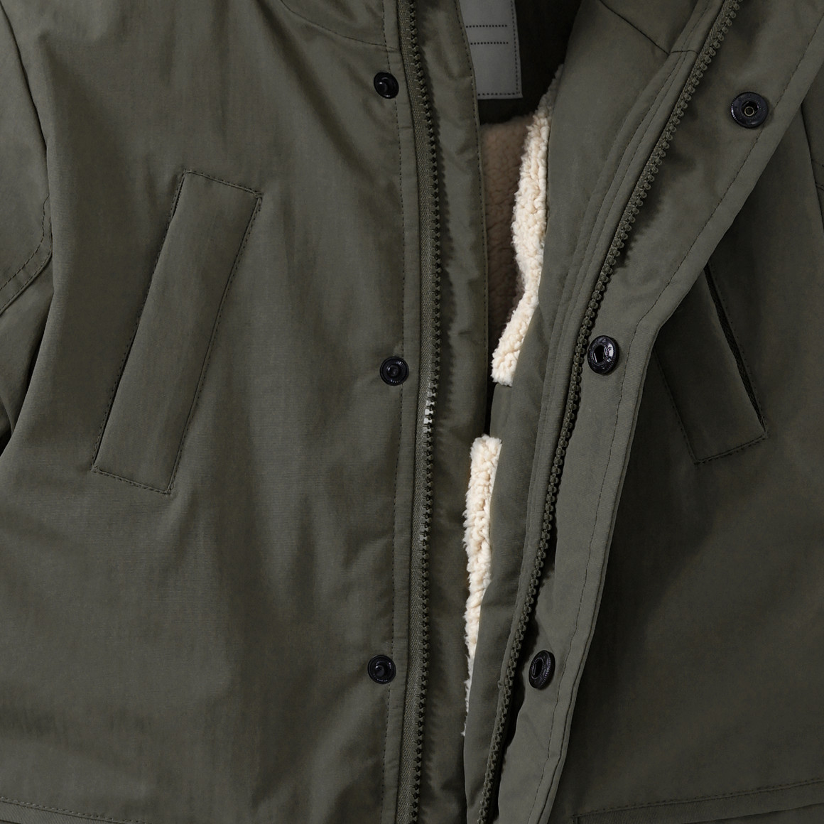 Jungen Parka mit Fellimitat