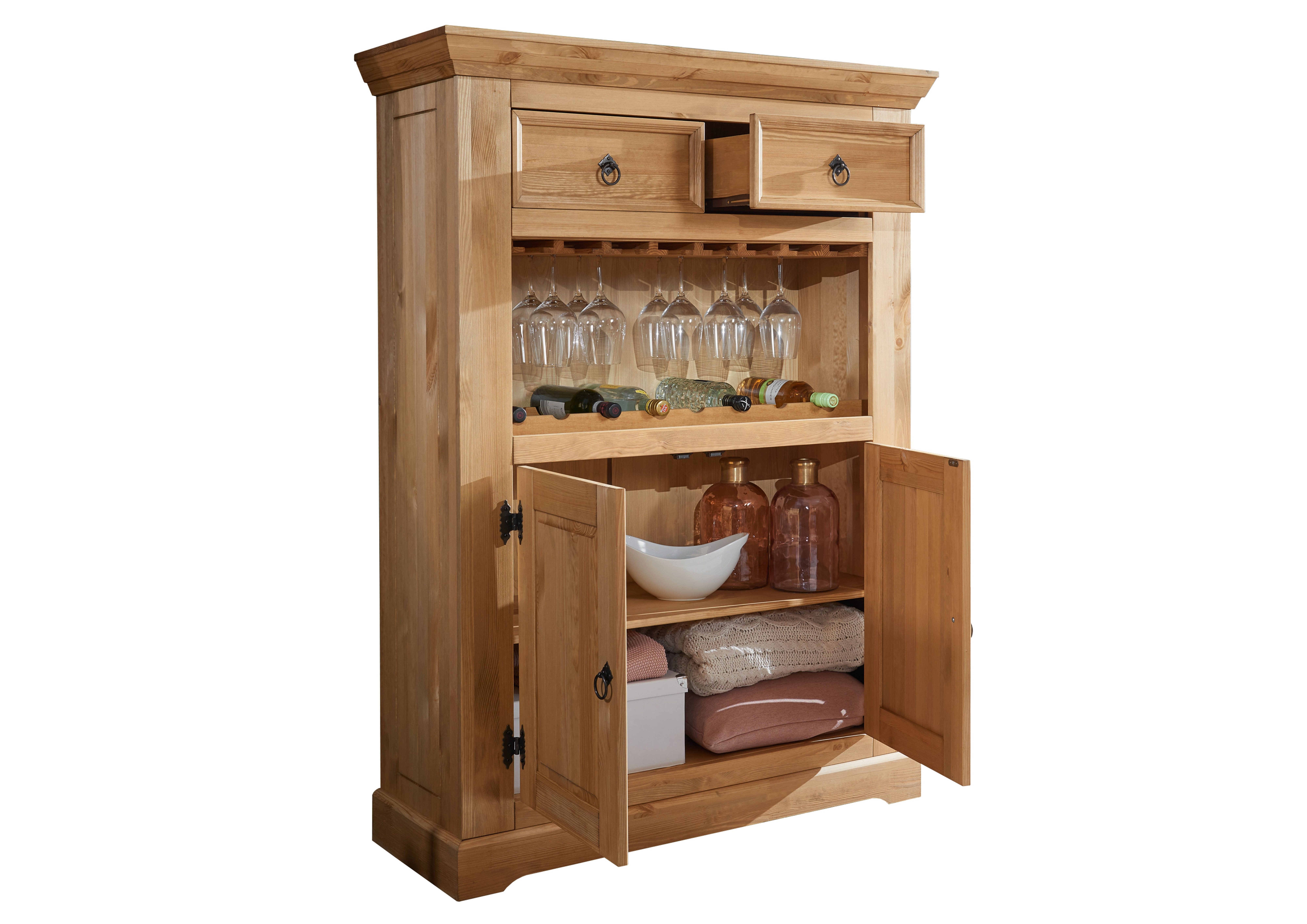Woodroom Barschrank Visby mit Flaschenboden