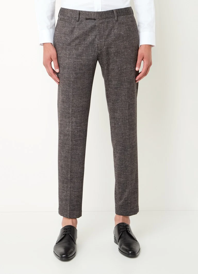 Strellson Kynd slim fit trousers with heather pattern and side pockets