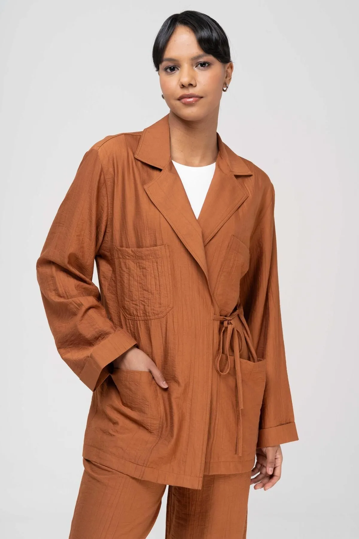 Olcay  Zweiteiler - Braun - Relaxed Fit