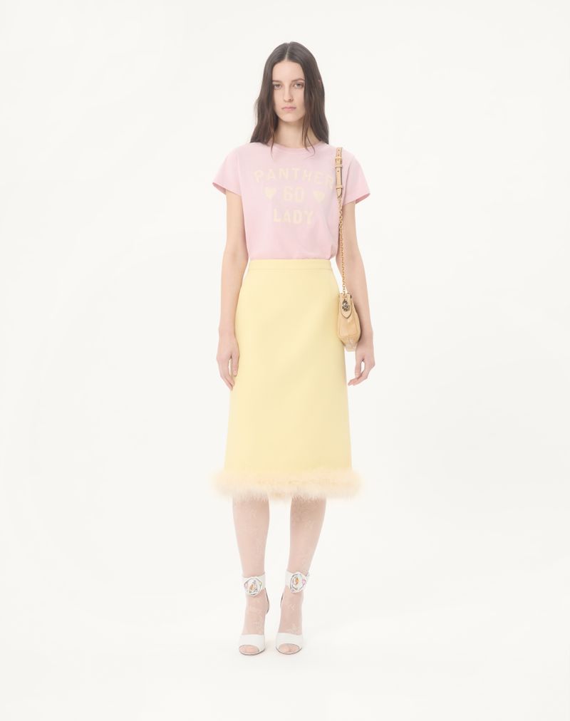 Camiseta de algodão estampada