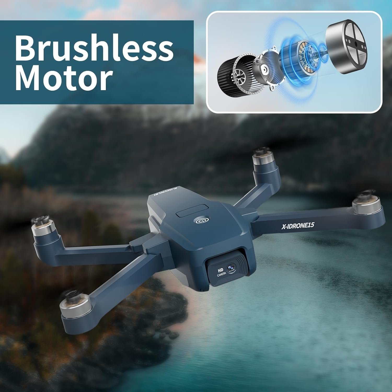 FAKJANK Bürstenlose Motor Drohne 40km/h Max Windbeständig 4 Level Drohne (1080P HD, mit 5GHz WIFI FPV Drohnen mit 2 KamerasHöhenhaltung 2 AkkusfürAnfänger)