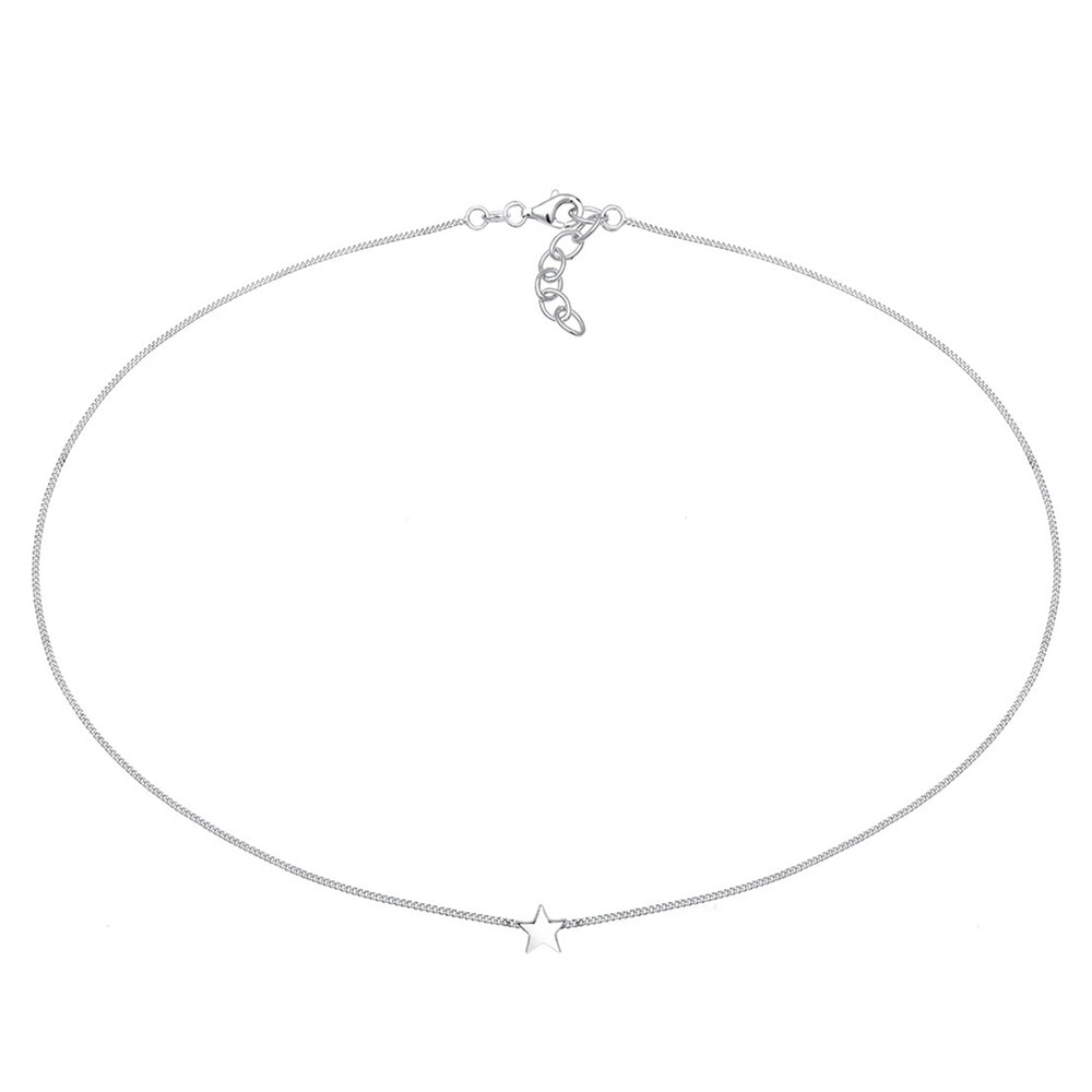 Elli Elli Collier Femmes Choker Basique Étoile Astro en Argent Sterling 925 collier