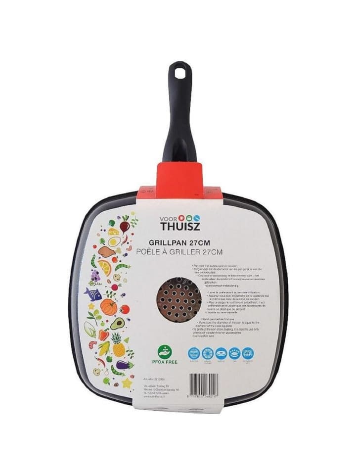 COFI 1453 Thuisz Grillpfanne 27 cm durchmesser schwarz in Schwarz günstig kaufen 35 cm