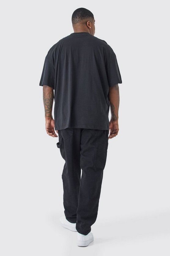 Plus Oversize T-Shirt mit Print