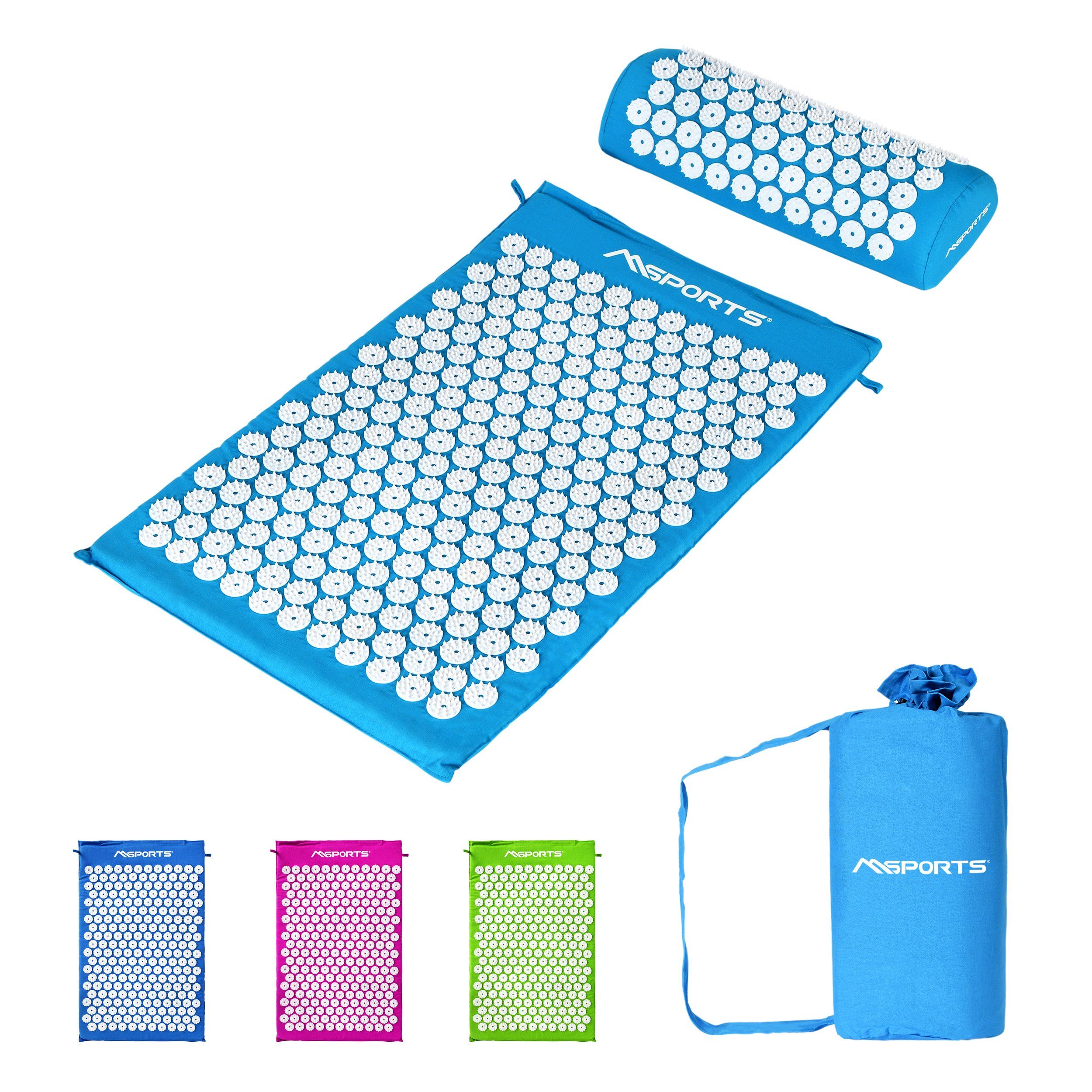 MSports® Akupressurmatte Akupressurmatte - Akupressur Set