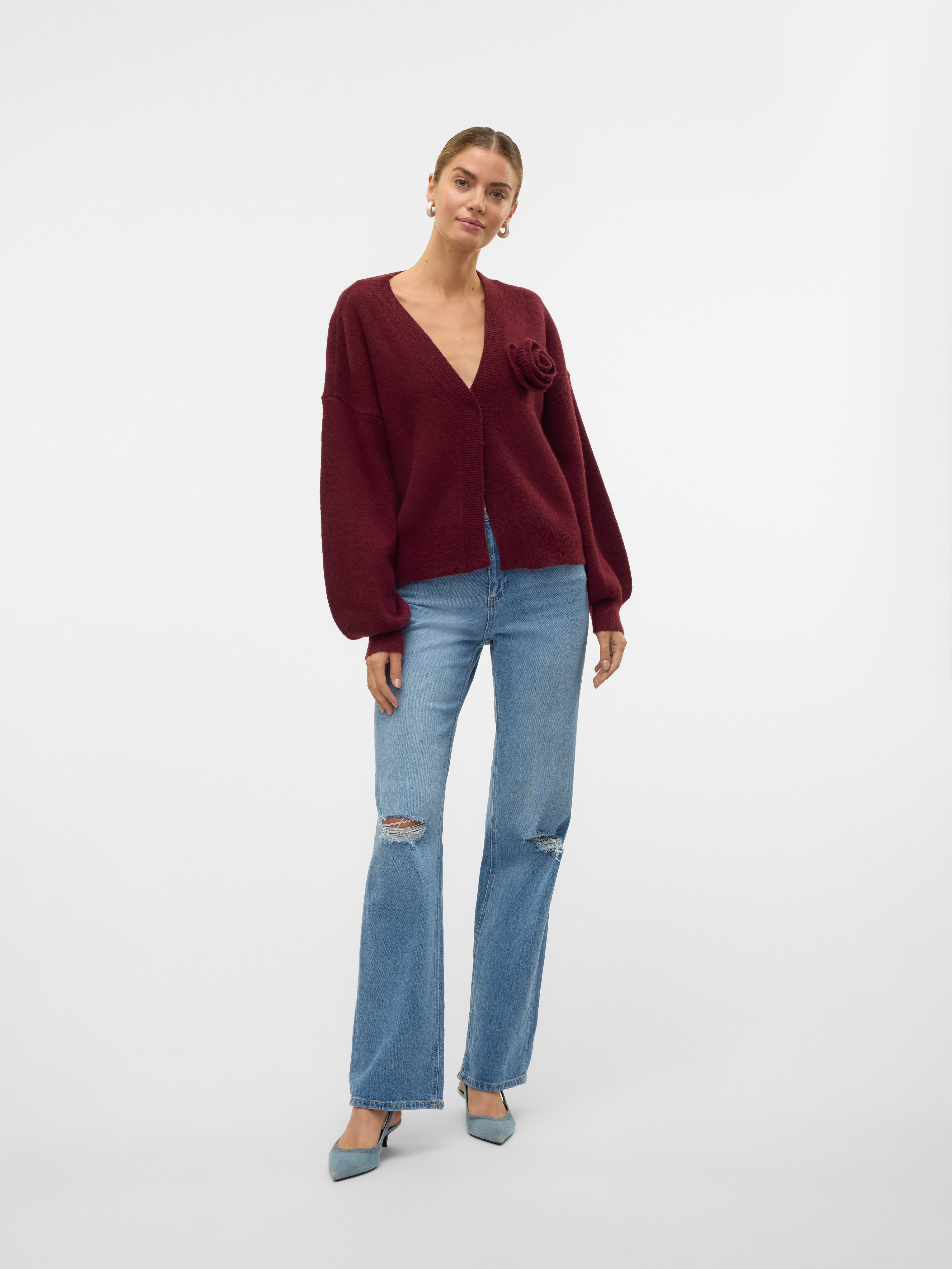 VMTESSA Hohe Taille Weiter Beinschnitt Jeans