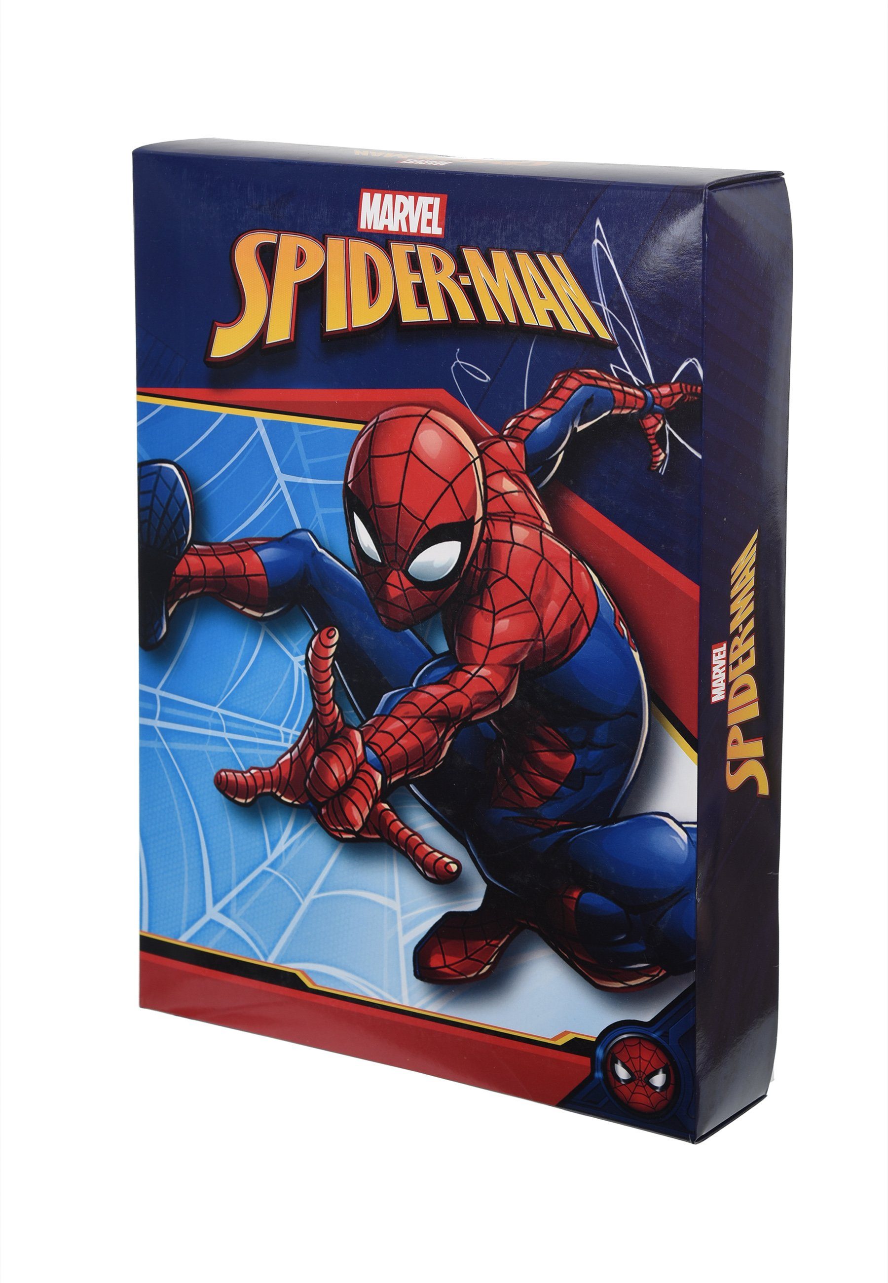 Spiderman Kinderbademantel Jungen Kinder-Bademantel Morgenmantel mit Reißverschluss