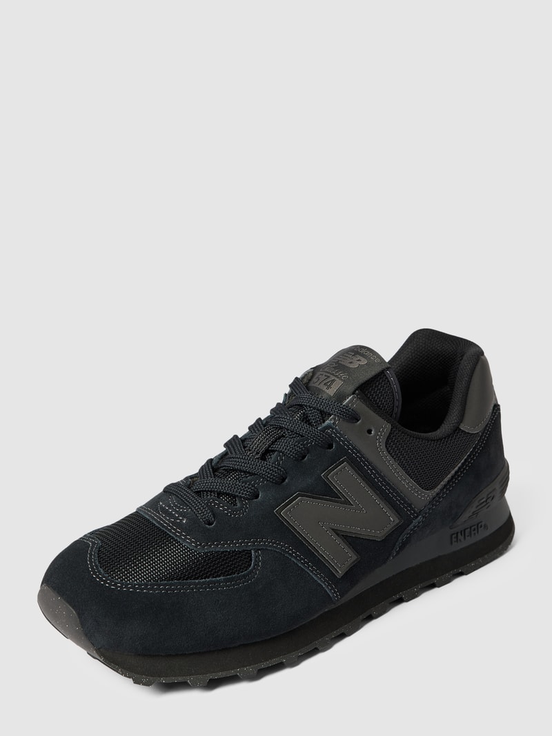Sneaker mit Label-Detail Modell 'VIBO' in schwarz
