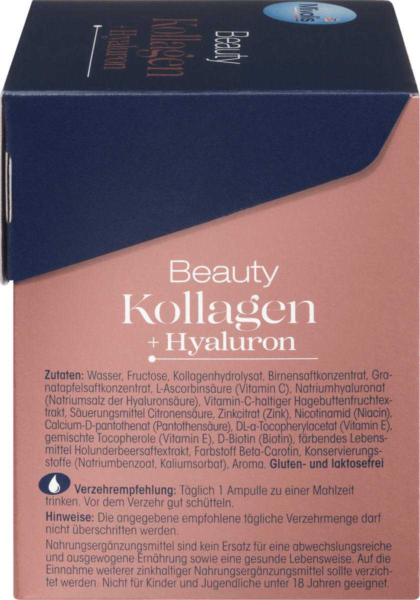 Beauty Kollagen + Hyaluron, Trinkampullen, 20 St., 500 ml