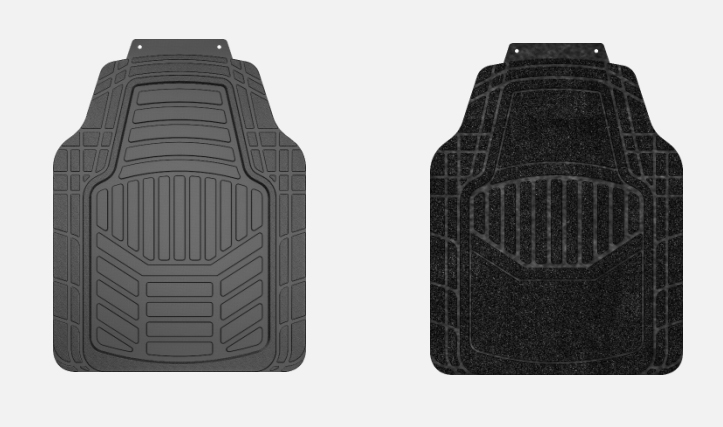 Wendefußmatten in textil und gummi, von Norauto, 2 Stück - ATU