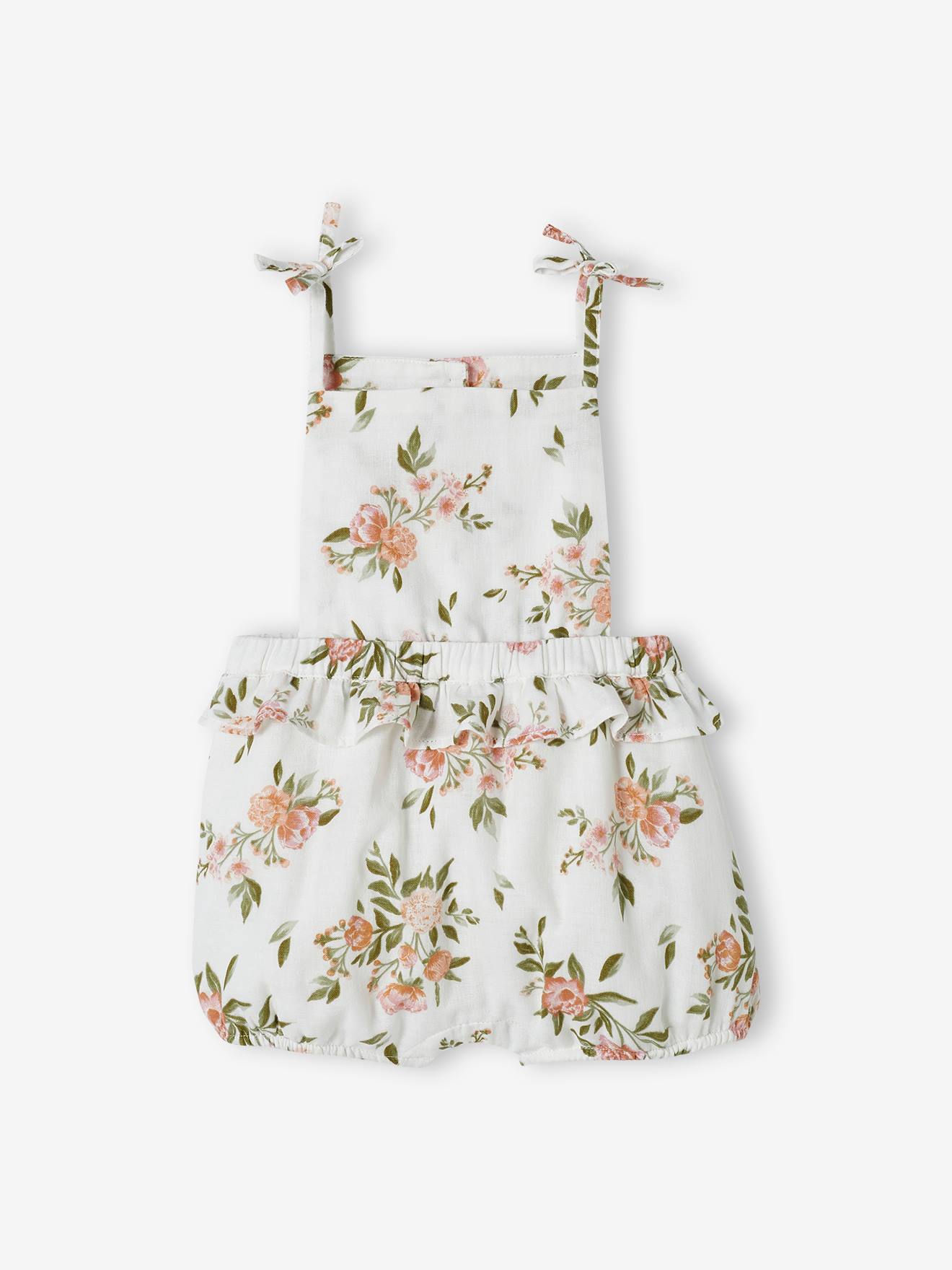 Vertbaudet Mädchen Baby Kurzoverall - weiß