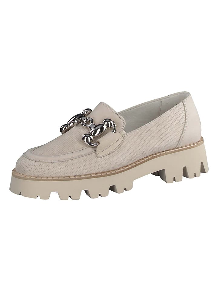 Paul Green Leder-Mokassins  in Beige günstig kaufen