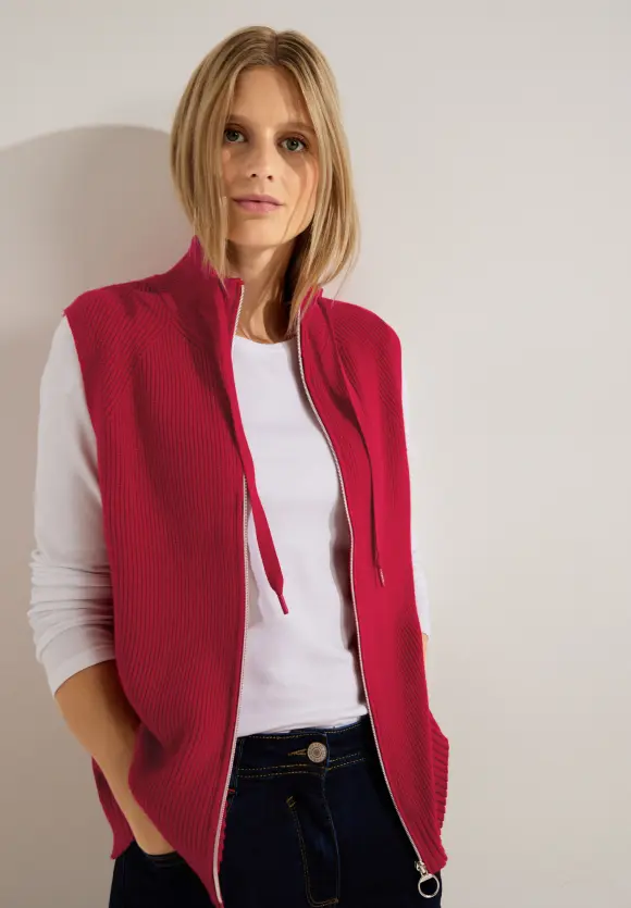 CECIL Cosy Zipper Strickweste