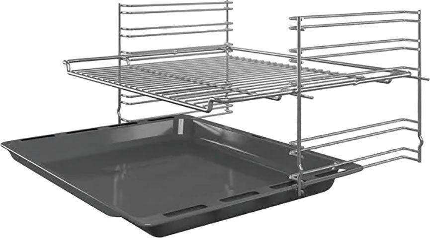 BOSCH Elektro-Herd-Set HND231AS62, mit Teleskopauszug nachrüstbar, ecoClean Direct