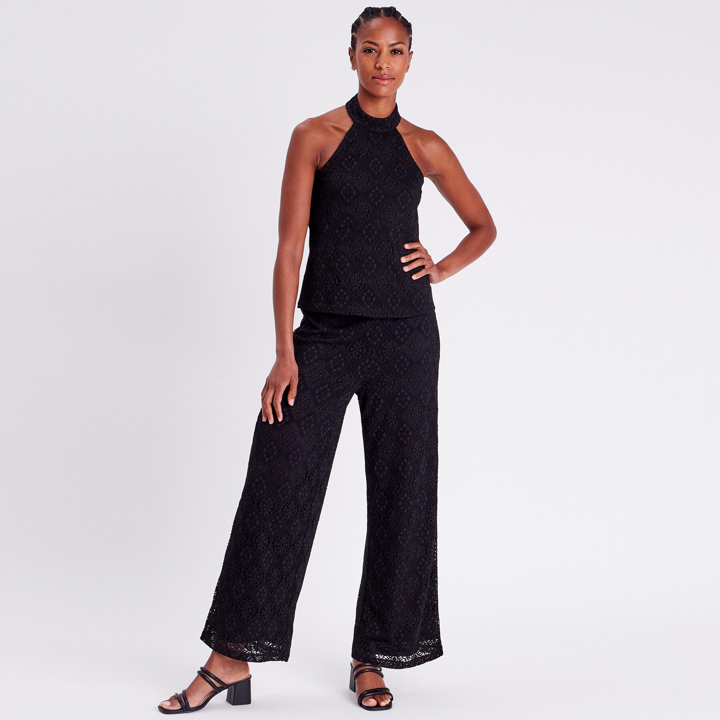 Débardeur encolure américaine noir femme | Cache Cache