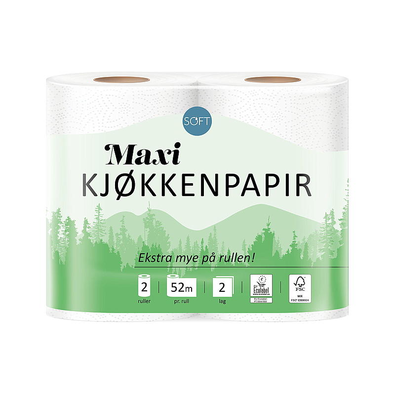 Soft Tørkerull 2-pk Maxi
