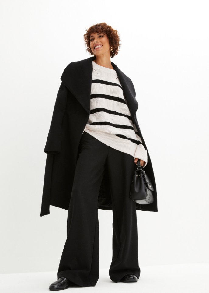 Wollpullover mit lockerer Passform