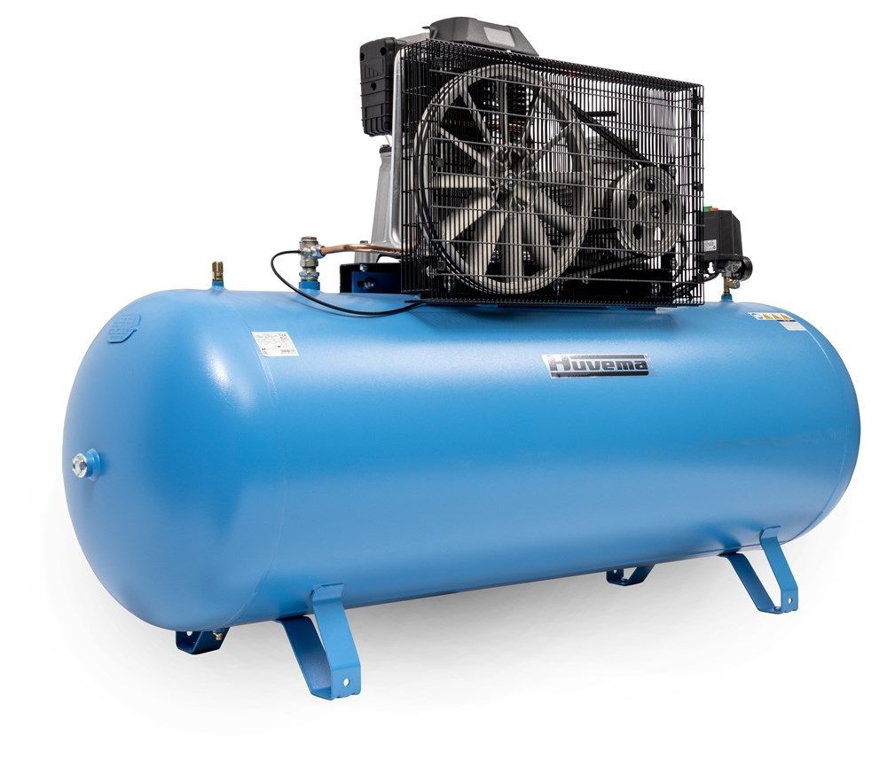Huvema 21293 ķīļsiksnas piedziņas virzuļkompresors ar eļļas eļļošanu 400 V - 500 litri - 5,5 kW